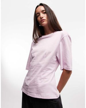 Monki Cinched Waist T-shirt - Pink