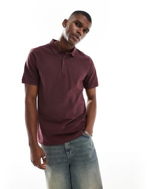 ASOS – pikee-polohemd - Lila