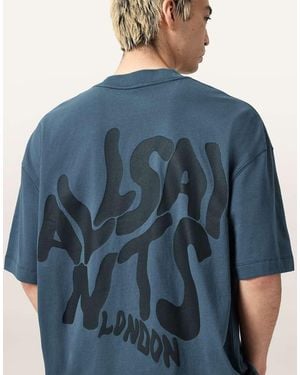 AllSaints Orlando Crew Neck T-shirt - Blue