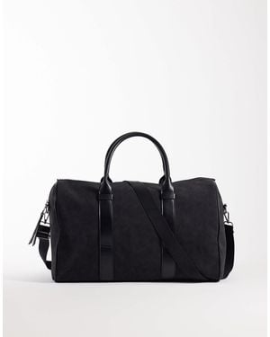 ASOS Faux Suede Holdall Bag - Black