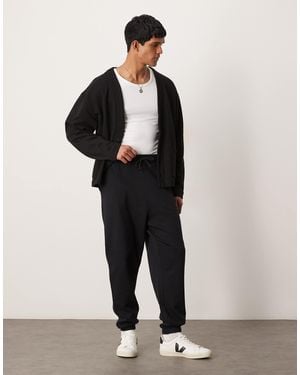 ASOS – essentials – oversize-jogginghose - Schwarz