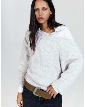 Pull&Bear Pullover - Weiß
