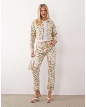 GOOD AMERICAN Good Vintage Straight Jeans Co-Ord - Natural