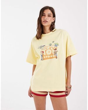 ASOS Disney Oversized T-shirt With Toy Story Print - Yellow