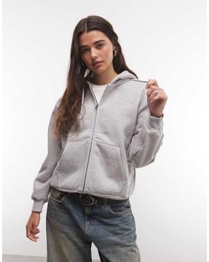 Vans Salton Hoodie Met Rits - Grijs