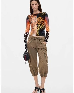 Desigual Printed Long Sleeve T-Shirt - Multicolour
