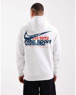 Nike Club – kapuzenpullover - Weiß