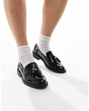 schuh Layne Tassel Loafers - White