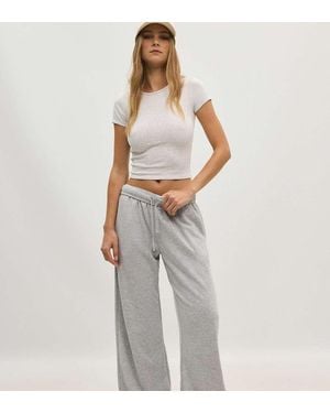 Stradivarius Tall Wide-leg jogger Trousers - White