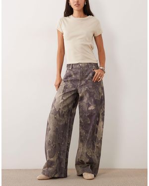 ASOS Horseshoe Barrel Leg Jean - Multicolor