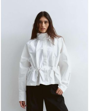 ARRANGE Camicia Con Collo A Imbuto E Canale Ribassato Bianca - Bianco