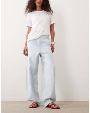 ARKET Endive Barrel Leg Jeans - White