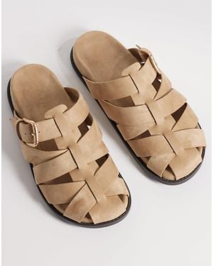 ASOS Momentum Fisherman Flat Mules - Brown