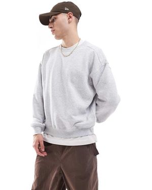 Cotton On Cotton On Box Fit Crew Neck Jumper - Grey