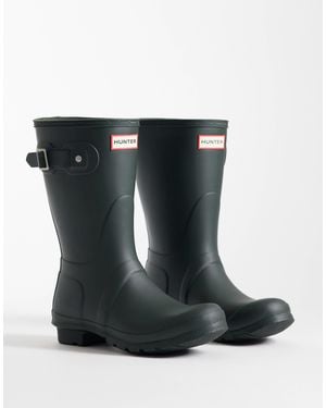 HUNTER Original Short Gumboots - Black