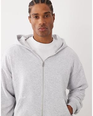 Cotton On Zip Up Hoodie - Grey