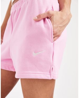 Nike Studio Fleece 4 Inch Shorts - Pink