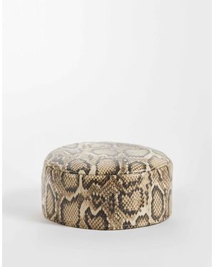 ASOS Chapeau pillbox à imprimé serpent - Multicolore