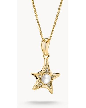 Thomas Sabo Kette mit seestern aus perlmutt - Mettallic
