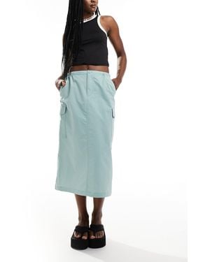 Vans Riley - jupe parachute cargo - vert sauge - Bleu