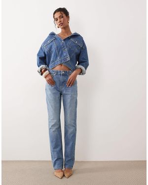 ASOS Circular Design Collection 90S Straight Jeans - Blue