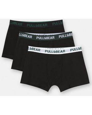 Pull&Bear Confezione Da 3 Boxer - Nero