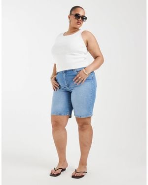 ONLY High Waist Bermuda Shorts - Blue
