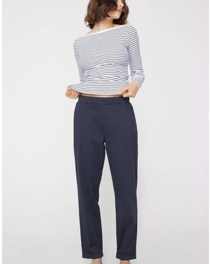 Tezenis Gabardine Cigarette Trousers - Blue