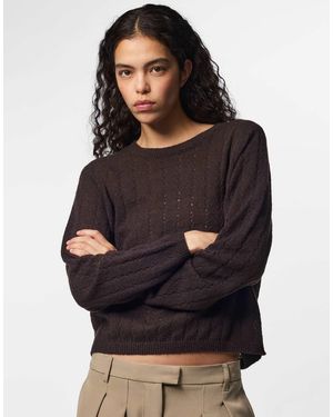 Pieces Strickpullover - Schwarz