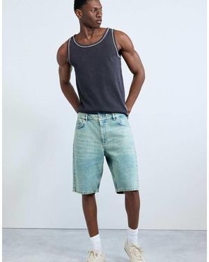 Desigual Hybrid Denim Bermuda - Blue