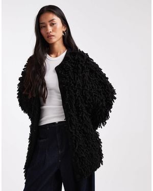 ASOS Looping Detail Coatigan - Black