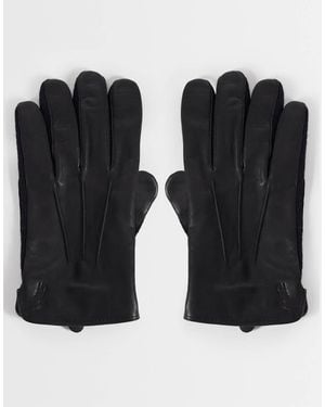 Polo Ralph Lauren Hybrid Leather Glove - Black