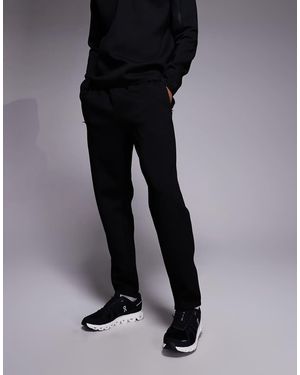 4505 Performance Tapered Leg Joggers With Zipper Pockets - Black