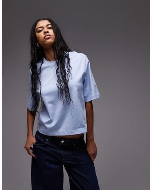 ARKET Heavyweight Boxy T-shirt - Blue