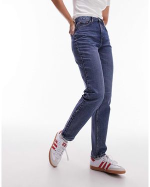 TOPSHOP Original High Rise Mom Jeans - Blue