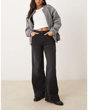 Jdy Felina High Waist Wide Leg Jeans - Natural