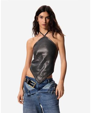 Desigual Sleeveless Blouse Masha Popova - Blue