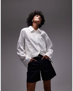 ARKET Embroidered Shirt - Grey