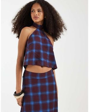 Vero Moda Halterneck Top Co-ord - Blue