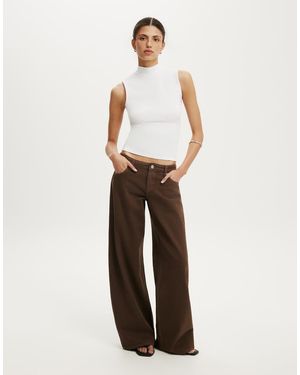 Cotton On Mock Neck Tank - White