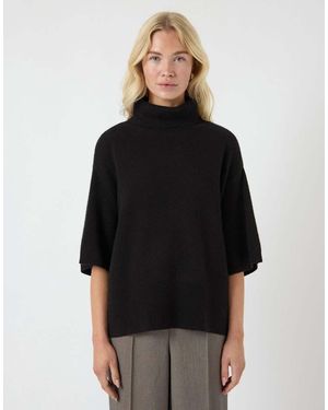 Y.A.S Knitted Pullover - Black