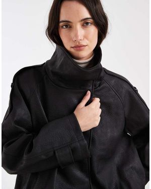 ASOS Giacca Bomber Nera - Rosso
