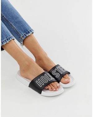 Hollister Sandalias con logo - Negro