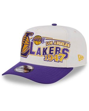 KTZ La Lakers 9fifty Graphic Logo Cap With Contrast Peak - White