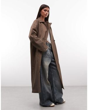 Collusion Langer trenchcoat - Braun