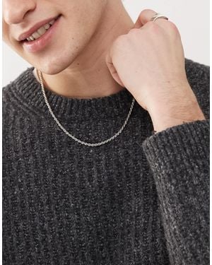 FADED FUTURE Rope Chain Necklace - Black