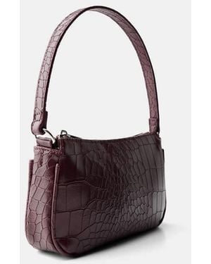 Bershka Faux Leather Mini Bag - White