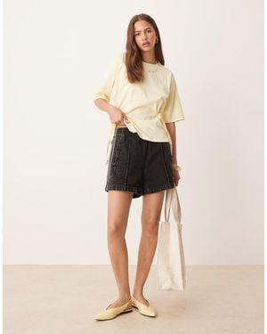 adidas Originals Adicolor 90's Denim Shorts - Natural