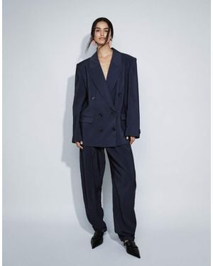 ASOS Pantaloni Da Abito Sartoriali Affusolati Morbidi - Blu