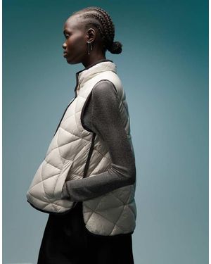 Bimba Y Lola High Neck Quilted Vest - Green